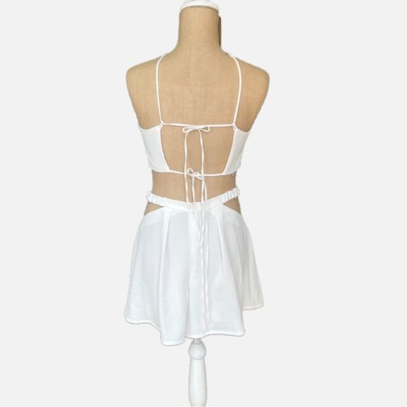 Ukrainian Brand White Shorts and Top Two Piece Set Size S - Picture 2 of 4